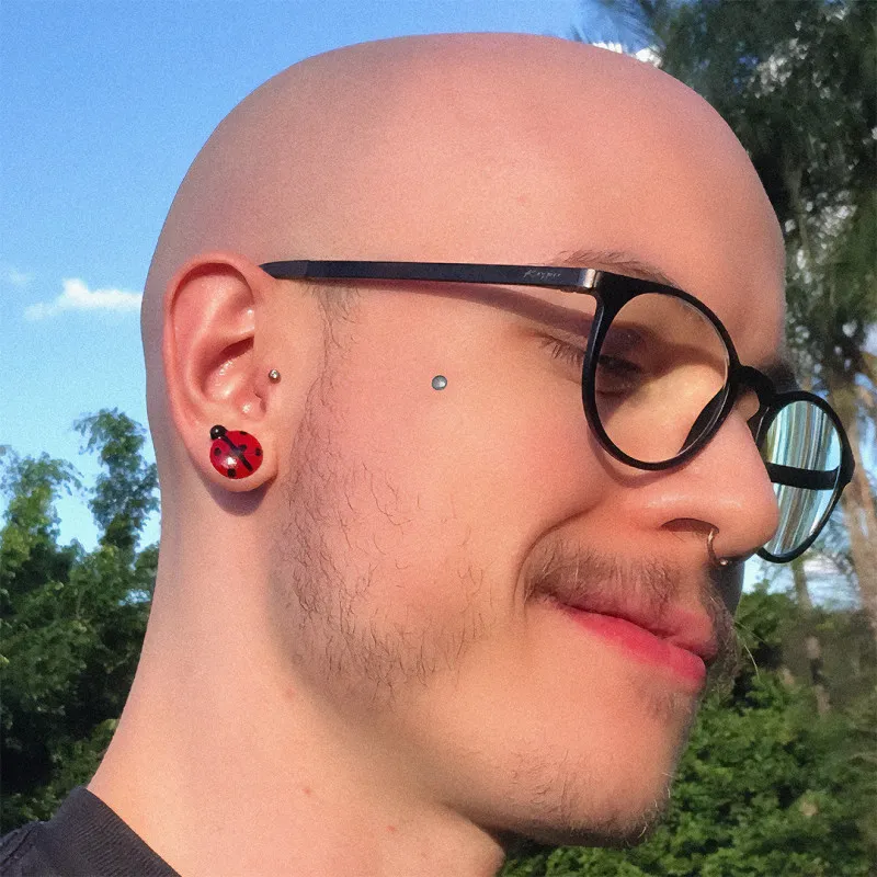 Disco Plano Prateado Para Base Microdermal - Piercings Microdermal