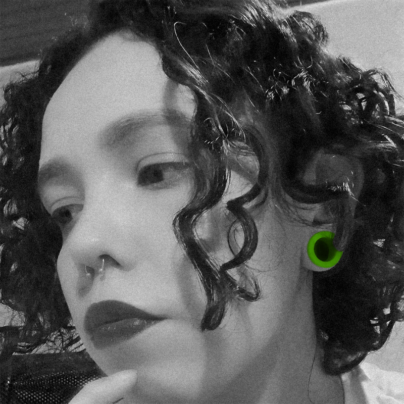 Alargador de Acrílico Verde - Rosca - Acrílico