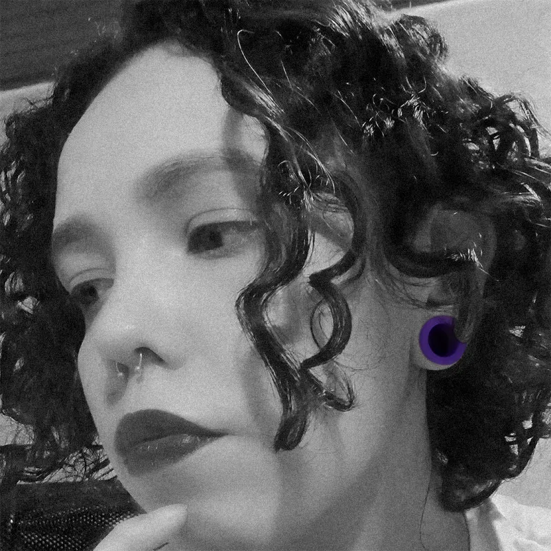 Alargador de Acrílico Roxo Escuro - Rosca - Acrílico