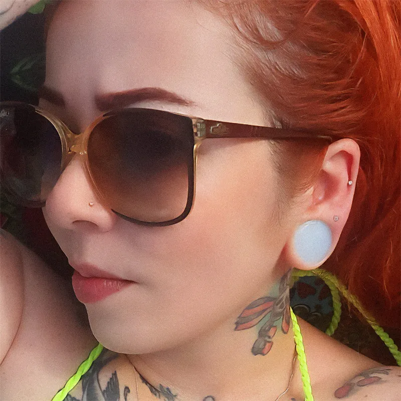 Plug de Pedra da Lua Opalita Fechado | ALARGS