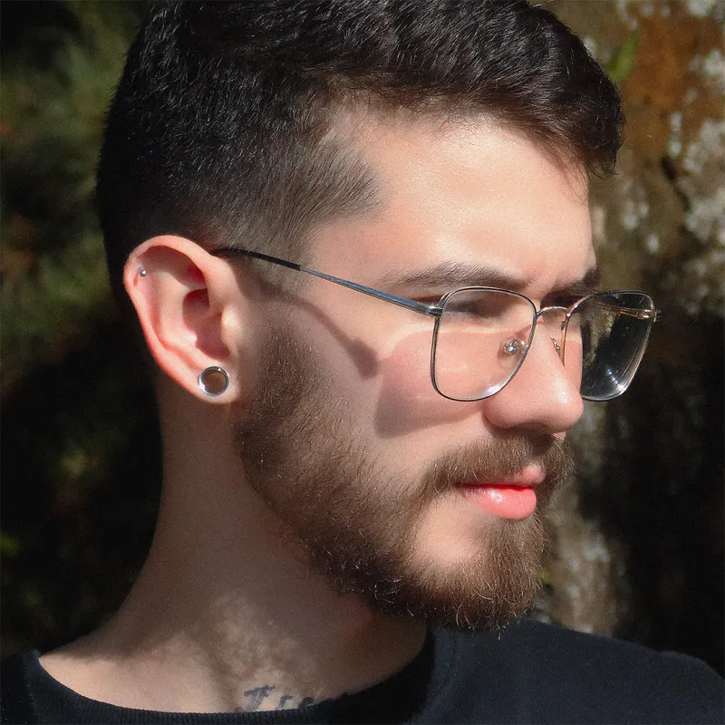 Alargador de Aço Prateado Flangeado - Estilo Seguro | ALARGS