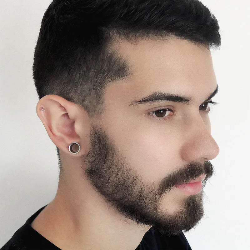 Piercing Labret Monroe Bolinha Aço com acabamento prateado