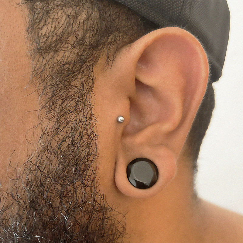 Piercing Barbell de Aço Cirúrgico 1,2mm com Bolinha