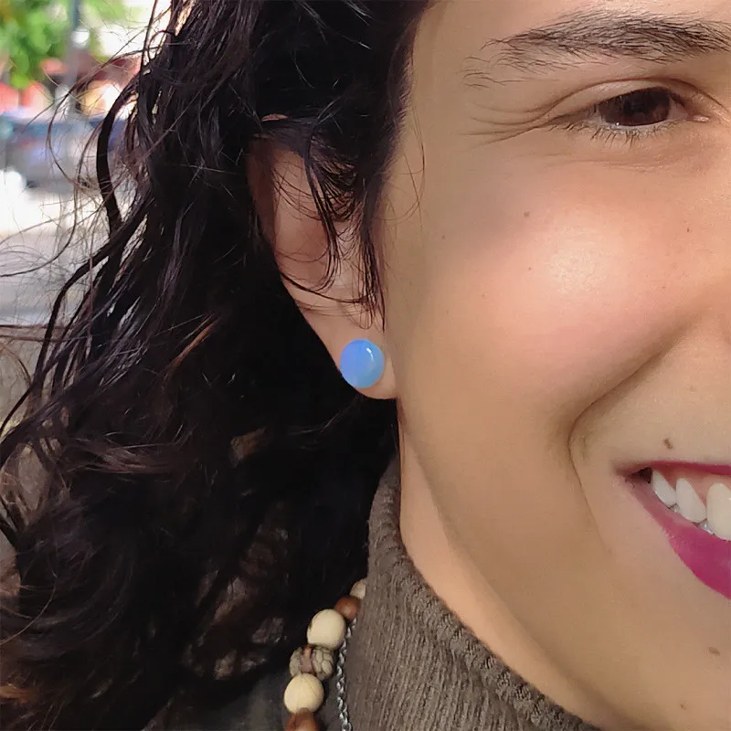 Plug de Pedra da Lua Opalita Fechado | ALARGS