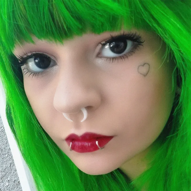 Piercing Argola de Aço com fecho dobrável prateado