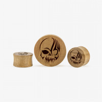 Alargador Plug Gravado Skull é na ALARGS