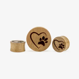 Alargador Plug Gravado Amor Animal é na ALARGS