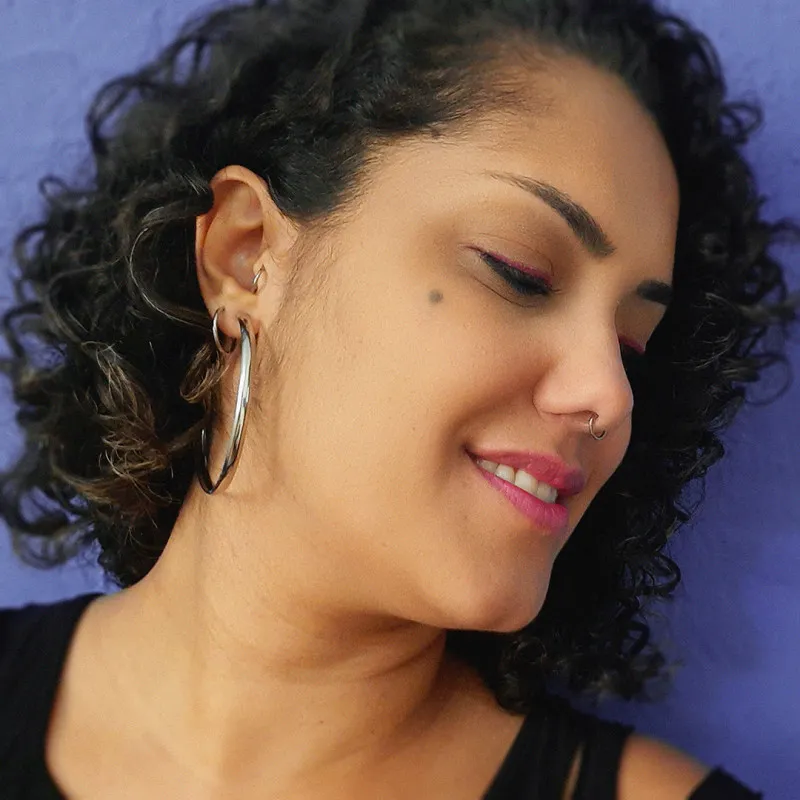 Piercing Argola de Aço prateada com fecho clicker seguro