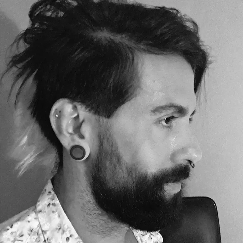 Piercing Argola de Aço Clicker Preto com Fecho Seguro