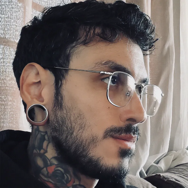 Alargador de Aço Prateado Flangeado - Estilo Seguro | ALARGS