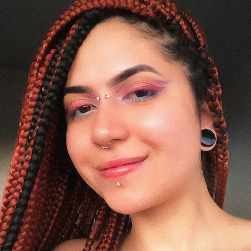 Piercing Argola de Aço prateada com fecho clicker seguro