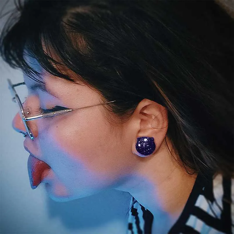 Plug de Pedra Estrela com Design Exclusivo em Pedra Natural