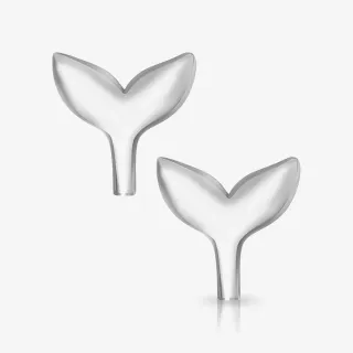 Brinco Calda de Sereia em prata com design delicado e elegante