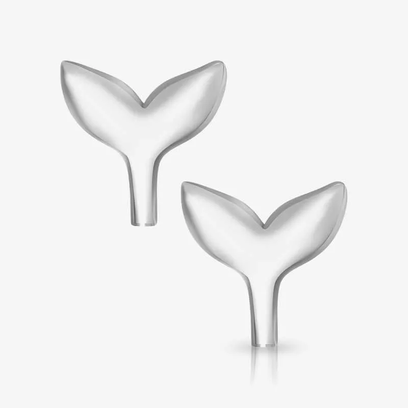 Brinco Calda de Sereia em prata com design delicado e elegante