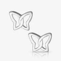 Brinco de Prata Butterfly delicado e minimalista