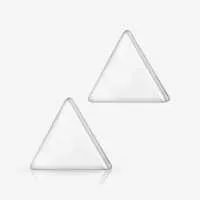 Brinco Triângulo Par em Aço Cirúrgico Moderno e Minimalista