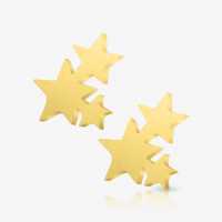 Brinco Constelação Dourado Par com Design Celestial Moderno