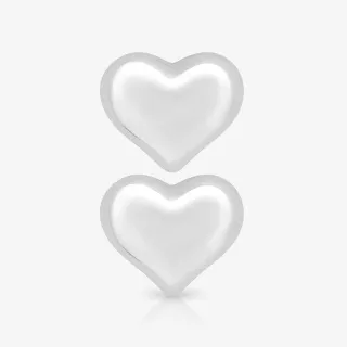 Brinco Heart Par dourado com formato de coração moderno