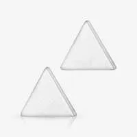 Brinco de Prata Triângulo moderno e delicado | ALARGS