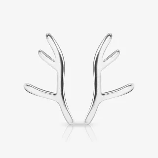 Brinco Chifre de Cervo em prata com design inspirado na natureza