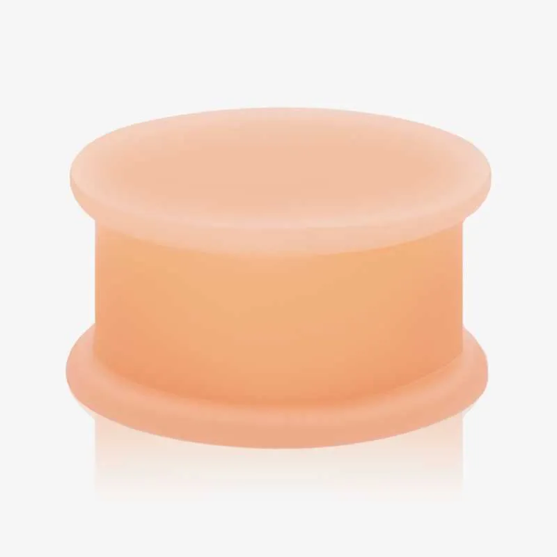 Plug Silicone Pêssego Fechado | Conforto e Discrição