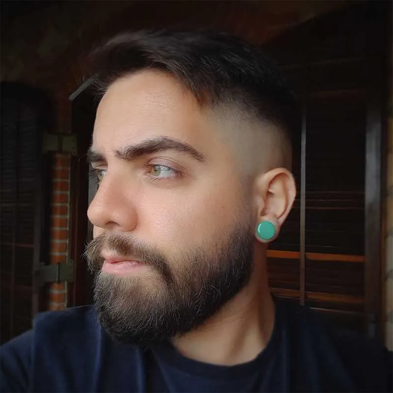 Plug Pedra Aventurina para Alargador de Orelha – ALARGS