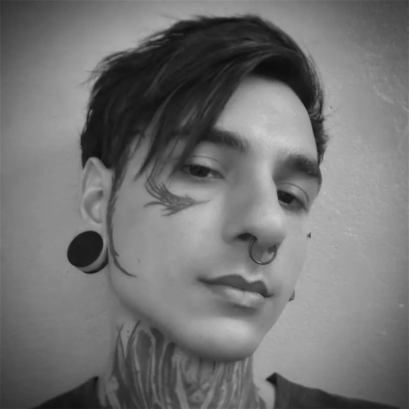 Piercing Argola de Aço Clicker Preto com Fecho Seguro