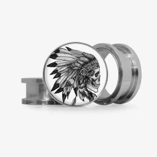 Plug Índio Caveira - Base Selecionável é na ALARGS