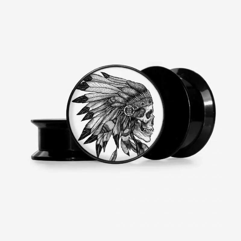 Plug Índio Caveira - Base Selecionável é na ALARGS