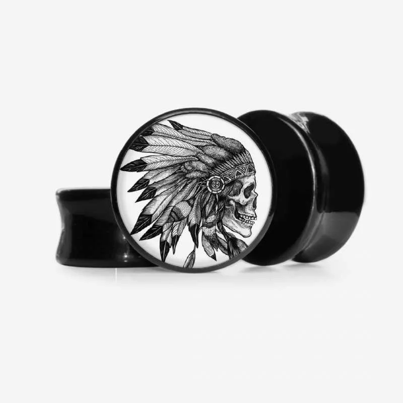 Plug Índio Caveira - Base Selecionável é na ALARGS