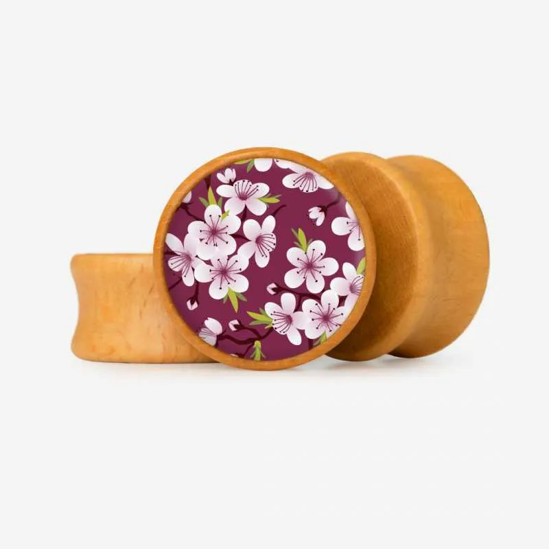 Alargador Flores do Japão - Base Selecionável | ALARGS