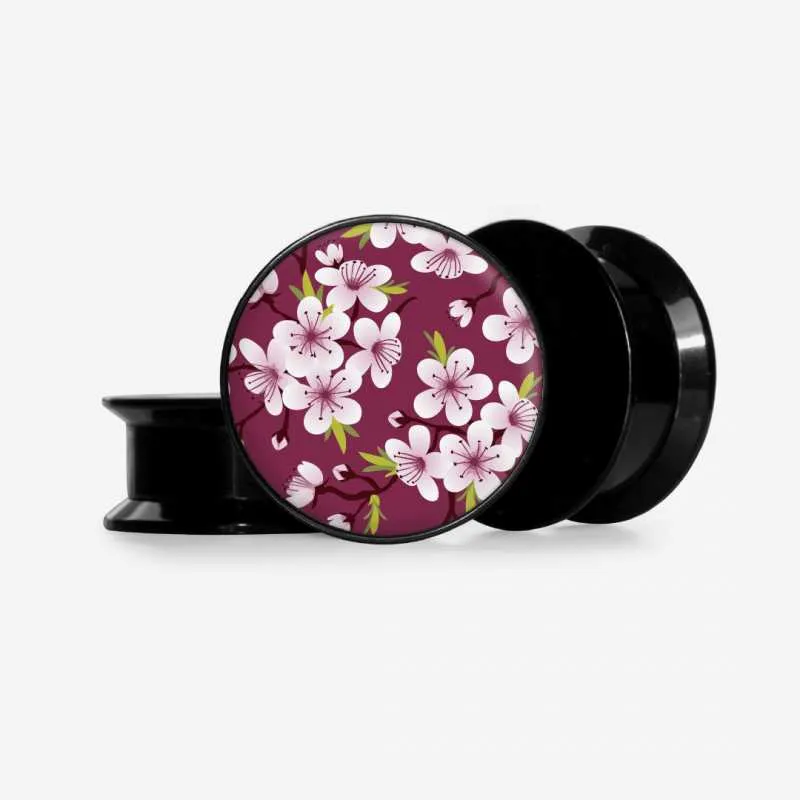 Alargador Flores do Japão - Base Selecionável | ALARGS