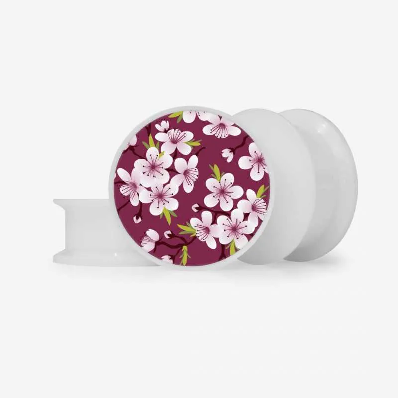 Alargador Flores do Japão - Base Selecionável | ALARGS