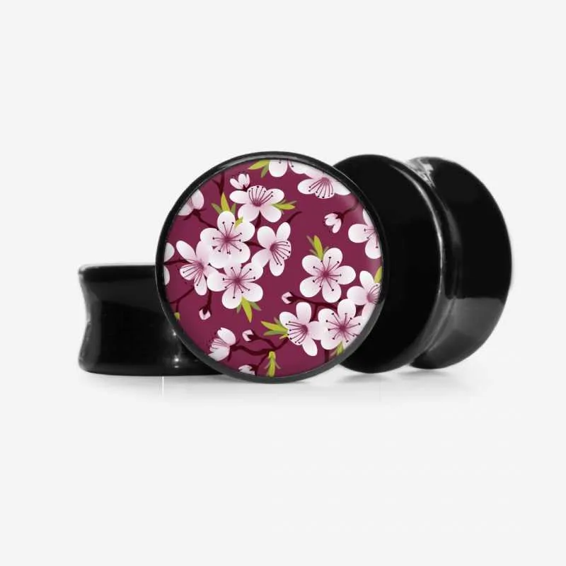 Alargador Flores do Japão - Base Selecionável | ALARGS