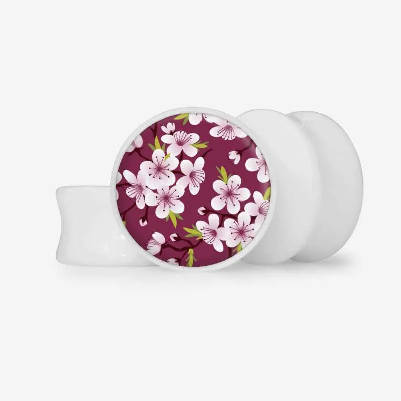 Alargador Flores do Japão - Base Selecionável | ALARGS