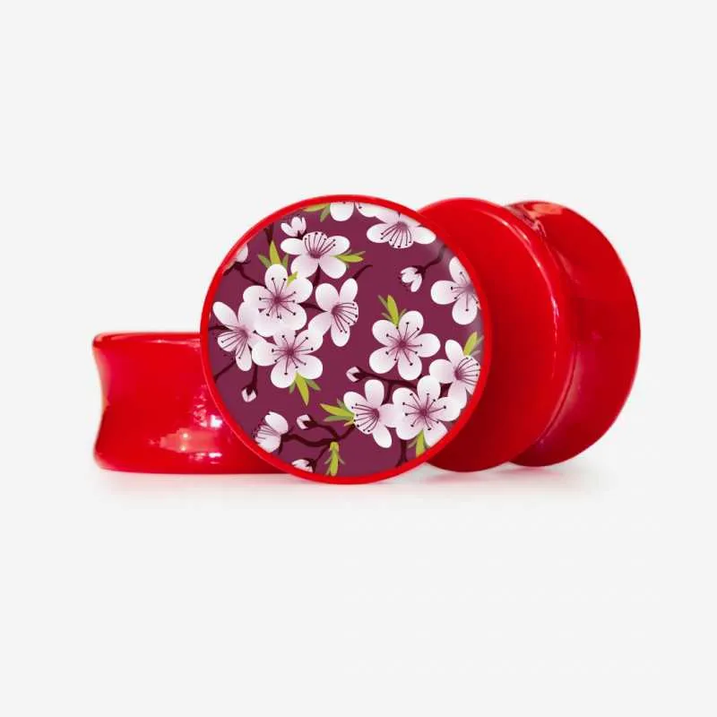 Alargador Flores do Japão - Base Selecionável | ALARGS