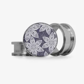 Plug Flores Cinzentas - Base Selecionável | ALARGS