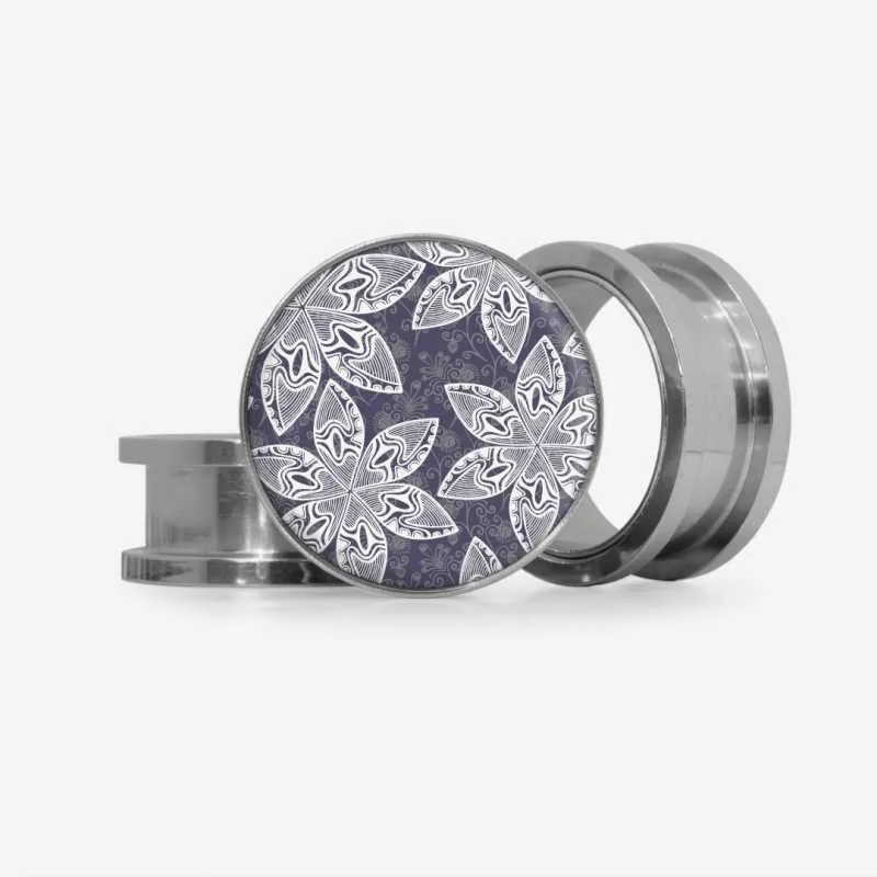 Plug Flores Cinzentas - Base Selecionável | ALARGS