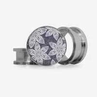 Plug Flores Cinzentas - Base Selecionável | ALARGS