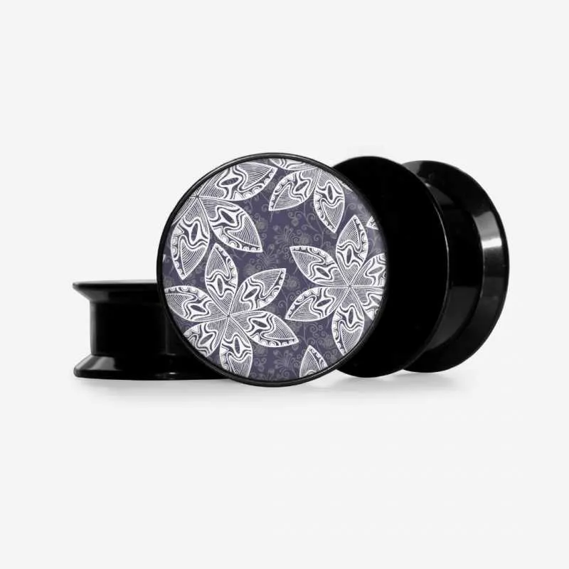 Plug Flores Cinzentas - Base Selecionável | ALARGS