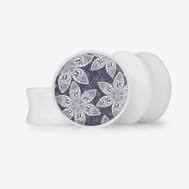 Plug Flores Cinzentas - Base Selecionável | ALARGS