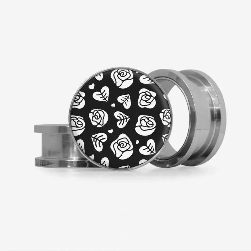 Plug Flores Monocromáticas - Base Selecionável | ALARGS