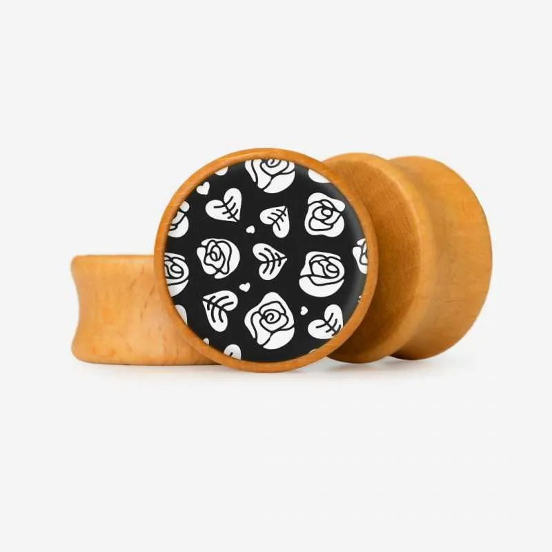 Plug Flores Monocromáticas - Base Selecionável | ALARGS