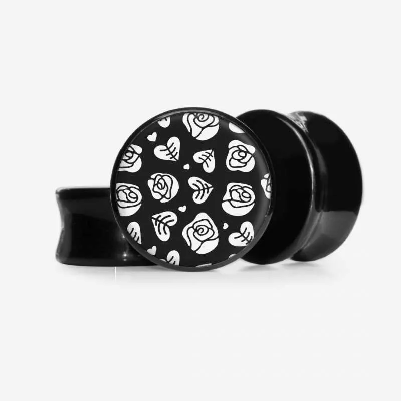 Plug Flores Monocromáticas - Base Selecionável | ALARGS