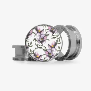 Plug Flores Aquarela - Base Selecionável | ALARGS