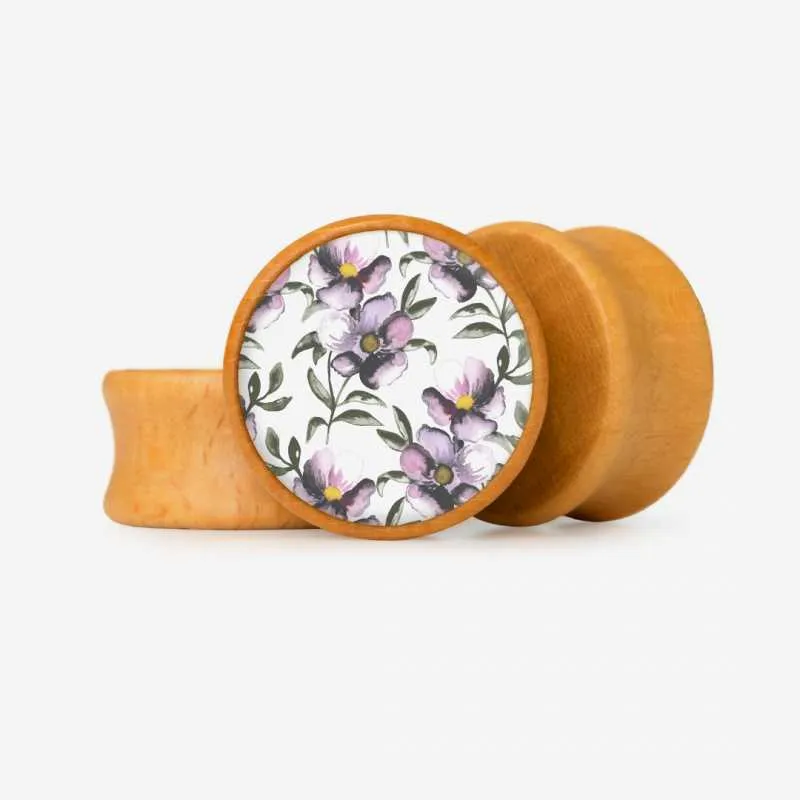 Plug Flores Aquarela - Base Selecionável | ALARGS