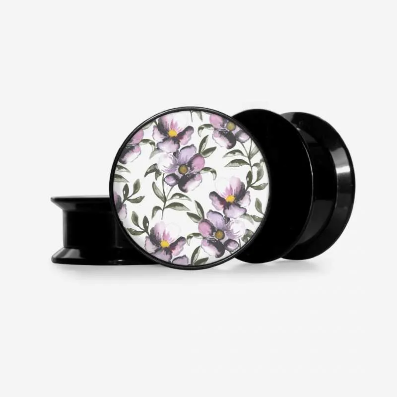 Plug Flores Aquarela - Base Selecionável | ALARGS