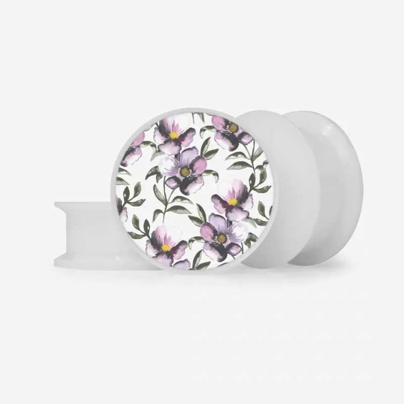 Plug Flores Aquarela - Base Selecionável | ALARGS