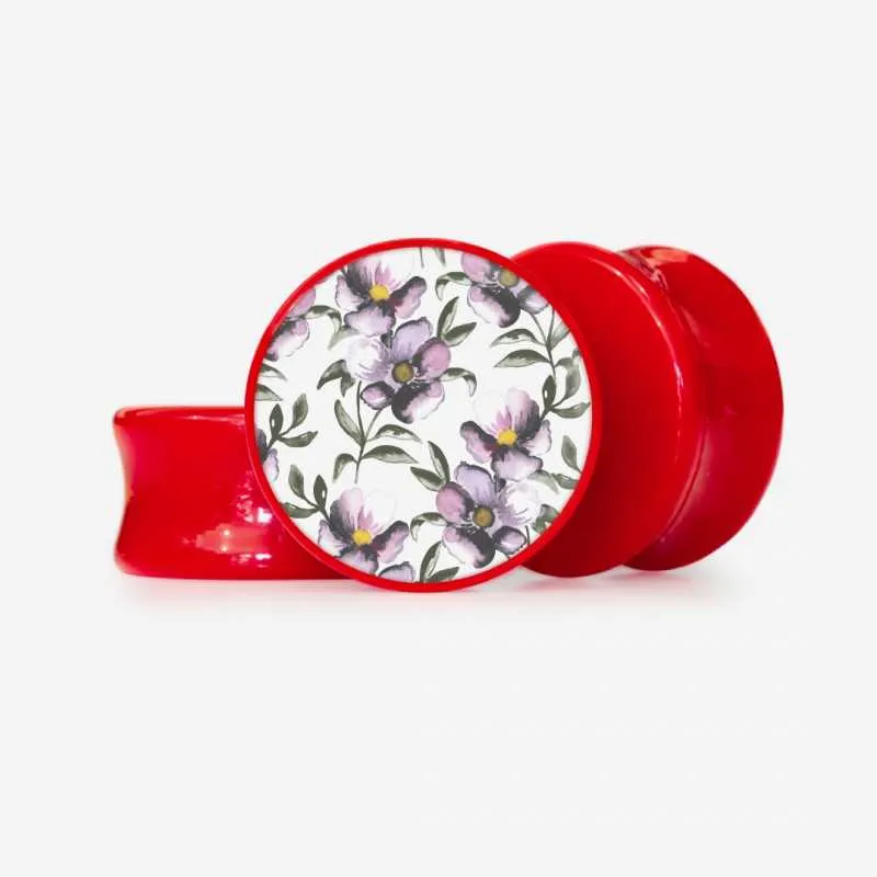 Plug Flores Aquarela - Base Selecionável | ALARGS