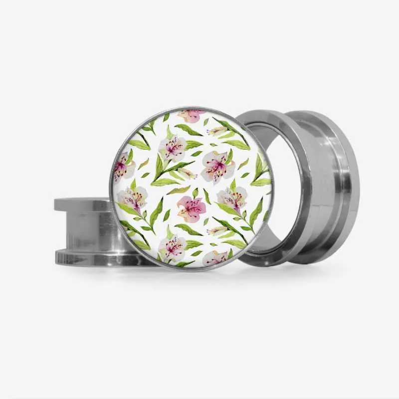 Alargador Aço Flores do Equinócio - Base Selecionável | ALARGS